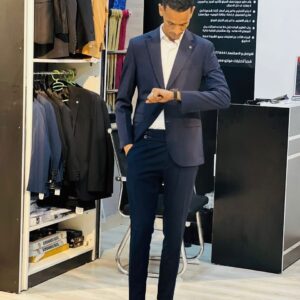 بدلة كلاسيكية كحلي